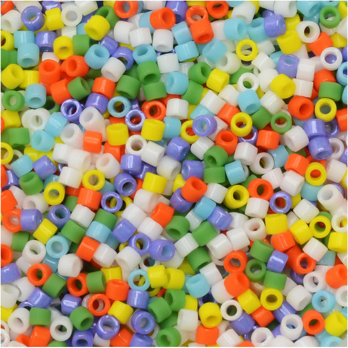 Miyuki Delica Seed Beads, 11/0 Size, #MIX9027 Birthday Cake Mix (7.2 Gram Tube)