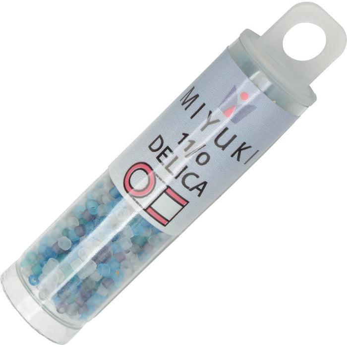 Miyuki Delica Seed Beads, 11/0 Size, #MIX9045 Beach Glass Mix (7.2 Gram Tube)