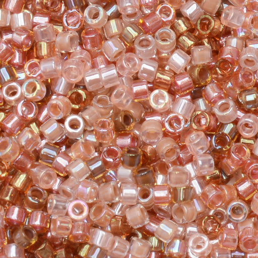 Miyuki Delica Seed Beads, 11/0 Size, #MIX9070 Cinnamon Sugar Mix (7.2 Gram Tube)