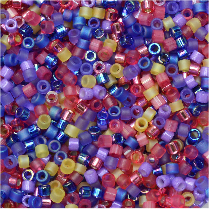Miyuki Delica Seed Beads, 11/0 Size, #MIX9088 April Flowers Mix (7.2 Gram Tube)