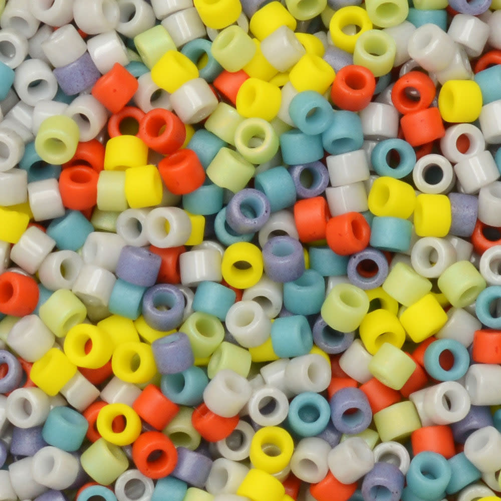 Miyuki Delica Seed Beads, 11/0 Size, #MIX9089 Color Me Modern Mix (7.2 Gram Tube)