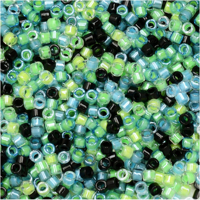 Miyuki Delica Seed Beads, 11/0 Size, #MIX9095 Moon Glow Mix (7.2 Gram Tube)