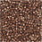 Miyuki Delica Seed Beads, 11/0 #1843 Duracoat Galvanized Dark Mauve Brown, Bulk Bag (50g)