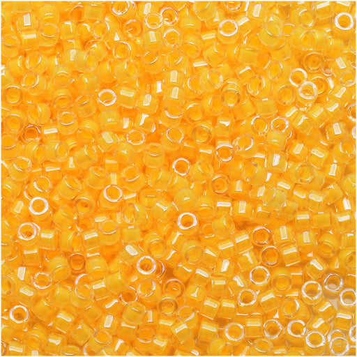 Miyuki Delica Seed Beads, 11/0 Size Luminous Sun Glow DB2032, Bulk Bag (50g)