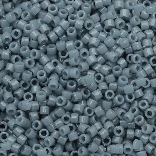 Miyuki Delica Seed Beads, 11/0 Size Duracoat Opaque Moody Blue DB2129, Bulk Bag (50g)