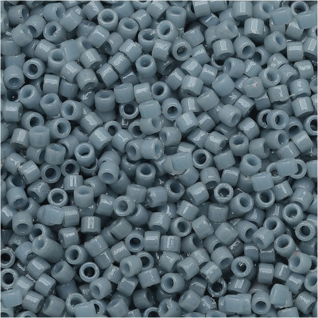 Miyuki Delica Seed Beads, 11/0 Size Duracoat Opaque Moody Blue DB2129, Bulk Bag (50g)