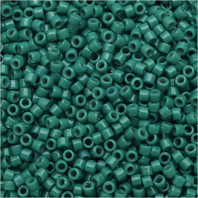 Miyuki Delica Seed Beads, 11/0 Size Duracoat Opaque Eucalyptus DB2131, Bulk Bag (50g)