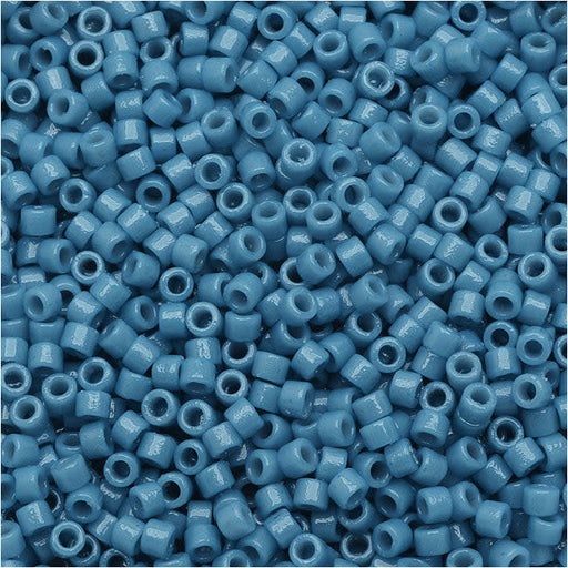 Miyuki Delica Seed Beads, 11/0 Duracoat Opaque Bayberry Blue DB2132, Bulk Bag (50g)
