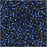 Miyuki Delica Seed Beads, 11/0 #2191 Duracoat Navy Blue Silver Lined Dyed, Bulk Bag (50g)