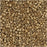 Miyuki Delica Seed Beads, 11/0 #334 Matte Metallic Dark Yellow Gold 24Kt Plated, Bulk Bag (50g)