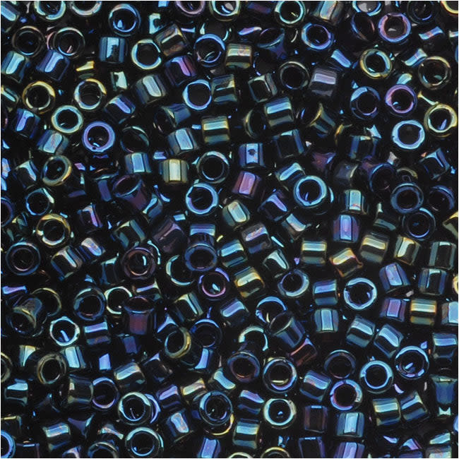Miyuki Delica Seed Beads, 10/0 Size, Blue Iris DBM0002 (7.2 Grams)