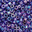 Miyuki Delica Seed Beads, 10/0 Size, Opaque Royal Blue AB DBM0165 (7.2 Grams)