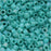 Miyuki Delica Seed Beads, 10/0 Size, Opaque Matte Turquoise AB DBM0878 (7.2 Grams)
