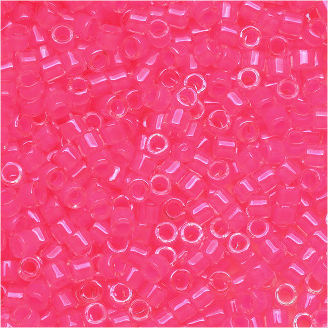 Miyuki Delica Seed Beads, 10/0 Size, Luminous Wild Strawberry (7.2 Grams)