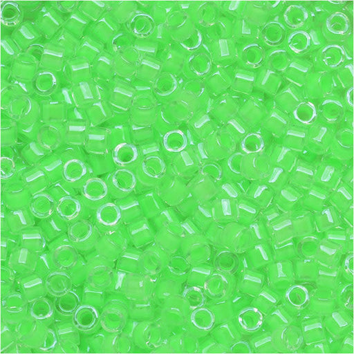 Miyuki Delica Seed Beads, 10/0 Size, Luminous Mint Green (7.2 Grams)