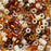 Miyuki Delica Seed Beads, 10/0 Size, Mix Wheatberry Amber Brown (7.2 Grams)