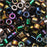 Miyuki Delica Seed Beads, 10/0 Size, Mix Heavy Metals Metallic Iris Gold (7.2 Grams)