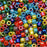 Miyuki Delica Seed Beads, 10/0 Size, Mix Opaque Rainbow AB (7.2 Grams)