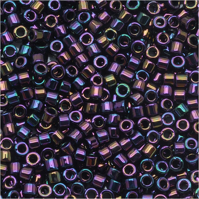 Miyuki Delica Seed Beads, 15/0 Size, Purple Iris DBS004 (4 Grams)
