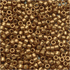 Miyuki Delica Seed Beads, 15/0 Size, Metallic Light Bronze DBS022L (4 Grams)