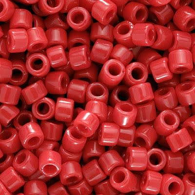Miyuki Delica Seed Beads, 15/0 Size, Opaque Red DBS723 (4 Grams)