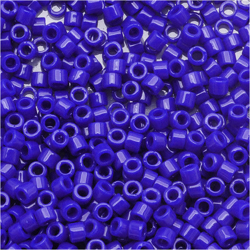 Miyuki Delica Seed Beads, 15/0 Size, Opaque Dark Blue DBS726 (4 Grams)