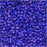 Miyuki Delica Seed Beads, 15/0 Size Matte Opaque Dark Blue AB DBS880, Bulk Bag (50g)