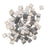 Miyuki Tila 2 Hole Square Beads 5mm 'Galvanized Grey Luster' 7.2 Grams