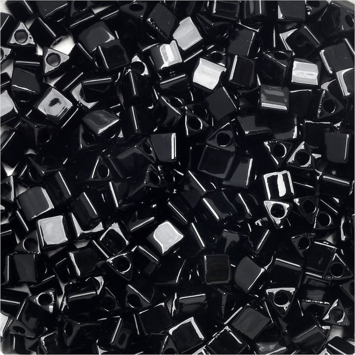 Miyuki, Sharp Triangle Beads 8/0, Black (7.2 Grams)