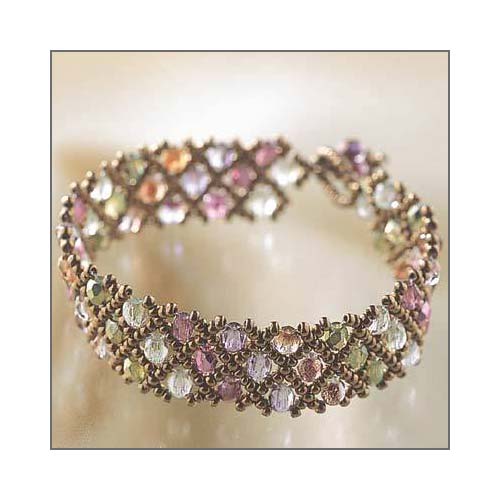 Create Your Own DIY Miyuki Glass Bead Bracelet Kit - Woven Net Pattern —  Beadaholique