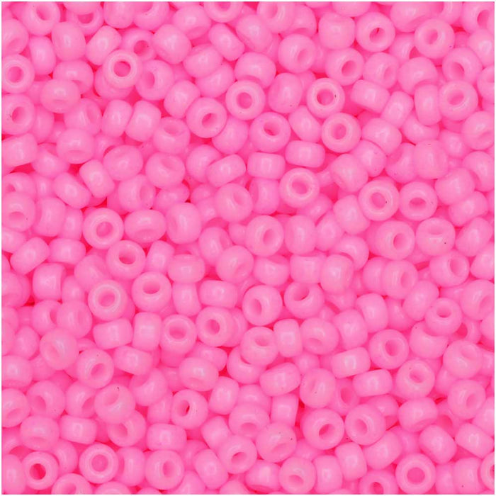 Miyuki Round Seed Beads, 11/0 Size, #415 Opaque Pink (8.5 Gram Tube)
