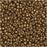 Miyuki Round Seed Beads, 11/0 Size, #457L Metallic Light Bronze (8.5 Gram Tube)