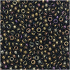 Miyuki Round Seed Beads, 11/0 Size, #458 Metallic Brown Iris (8.5 Gram Tube)