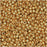 Miyuki Round Seed Beads, 11/0 Size, #1052 Galvanized Dyed Yellow Gold (8.5 Gram Tube)