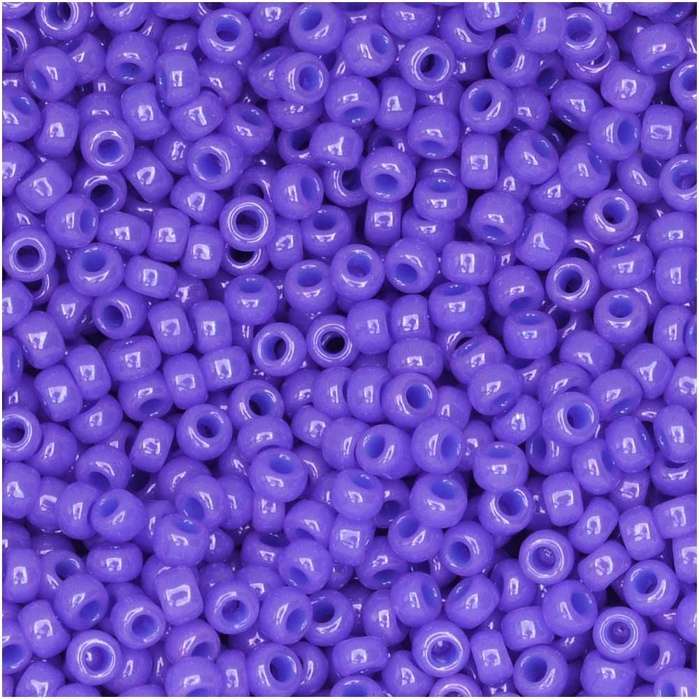 Miyuki Round Seed Beads, 11/0 Size, #1477 Opaque Purple (8.5 Gram Tube)
