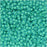 Miyuki Round Seed Beads, 11/0 Size, #1927 Semi-Matte Seafoam Lined Aqua (8.5 Gram Tube)