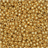 Miyuki Round Seed Beads, 11/0 Size, #4202 Duracoat Galvanized Gold (8.5 Gram Tube)