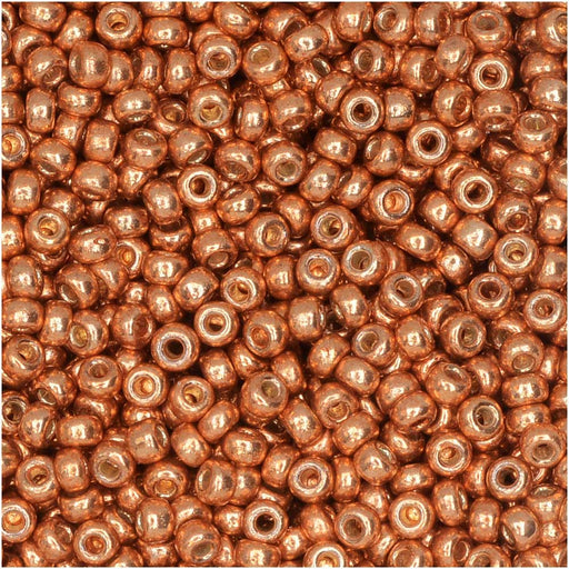 Miyuki Round Seed Beads, 11/0, #4206 Duracoat Galvanized Muscat, Copper (8.5 Gram Tube)