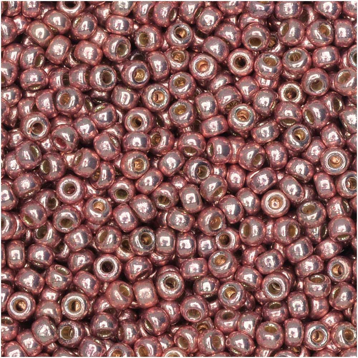 Miyuki Round Seed Beads, 11/0, #4209 Duracoat Galvanized Dark Coral, Pink (8.5 Gram Tube)