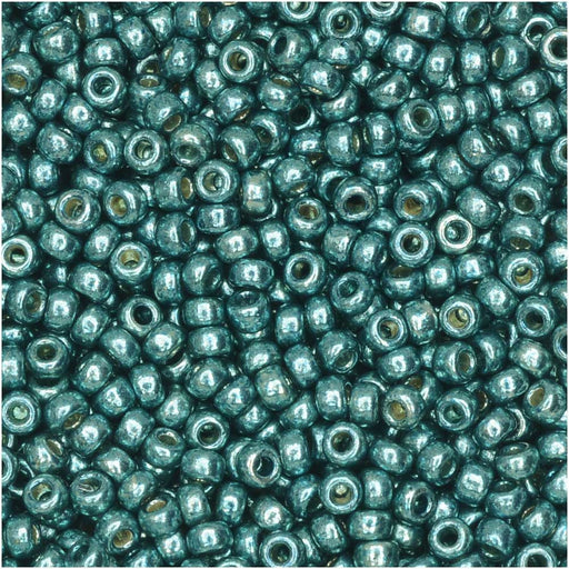 Miyuki Round Seed Beads, 11/0, #4217 Duracoat Galvanized Seafoam, Blue (8.5 Gram Tube)