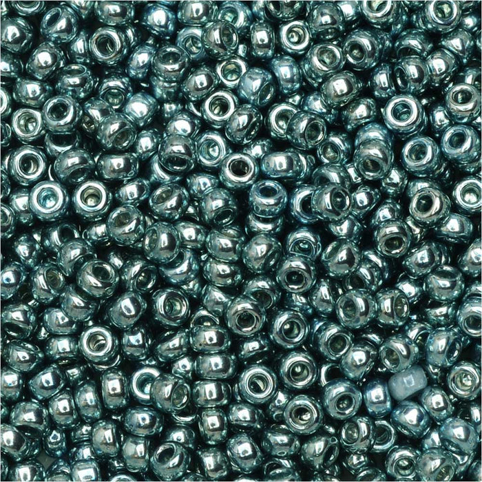 Miyuki Round Seed Beads, 11/0, #1059D Galvanized Dark Blue Gray (8.5 Gram Tube)