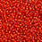 Miyuki Round Seed Beads, 15/0, #910 Silver Lined Flame Red (8.2 Gram Tube)