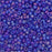 Miyuki Round Seed Beads, 11/0, #151FR Matte Transparent Cobalt AB (2.5" Tube)
