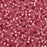 Miyuki Round Seed Beads, 15/0, #91627 Semi-Matte Silver Dark Rose (8.2 Gram Tube)