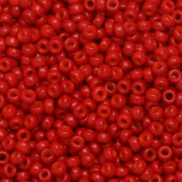 Miyuki Round Seed Beads, 15/0, #91684 Opaque Red (8.2 Gram Tube)