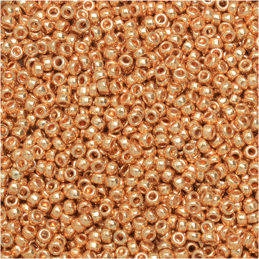 Miyuki Round Seed Beads, 15/0, #9182 Galvanized Gold (8.2 Gram Tube)