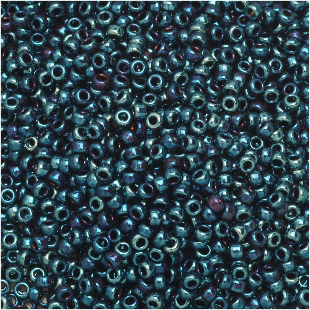 Miyuki Round Seed Beads, 15/0, #91959 Metallic Blue Iris (8.2 Gram Tube)