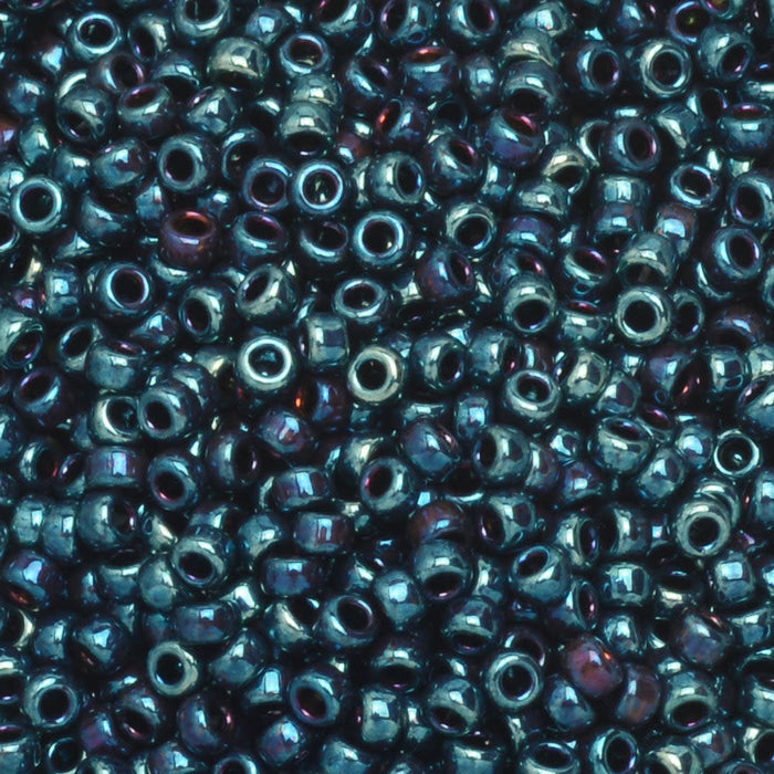 Miyuki Round Seed Beads, 15/0, #91959 Metallic Blue Iris (8.2 Gram Tube)