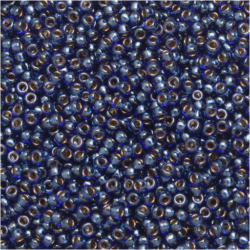 Miyuki Round Seed Beads, 15/0, #92244 Dark Blue Lined Luster (8.2 Gram Tube)