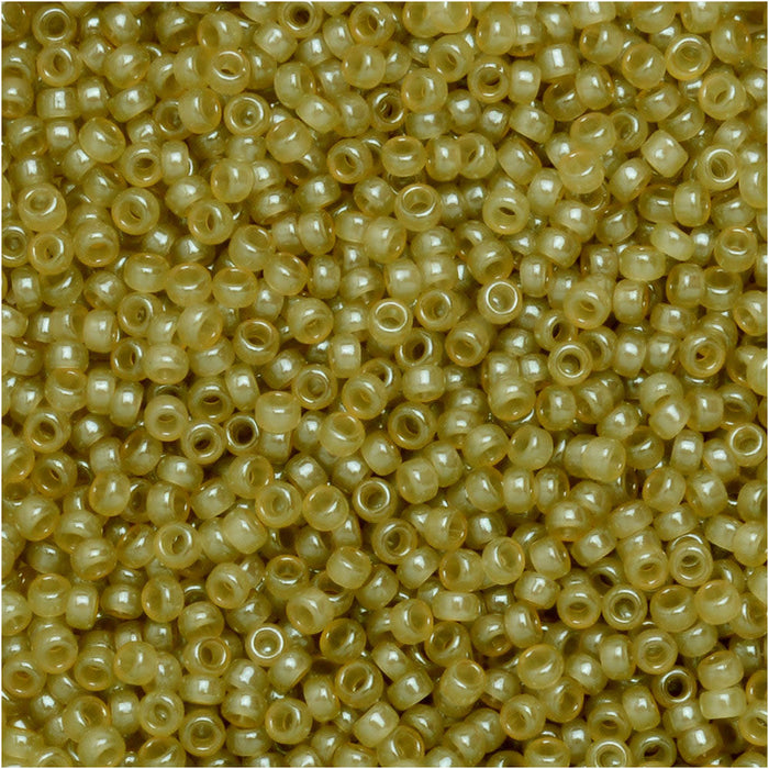 Miyuki Round Seed Bead 15/0 Galvanized Yellow Gold 2-Inch Tube (1052)